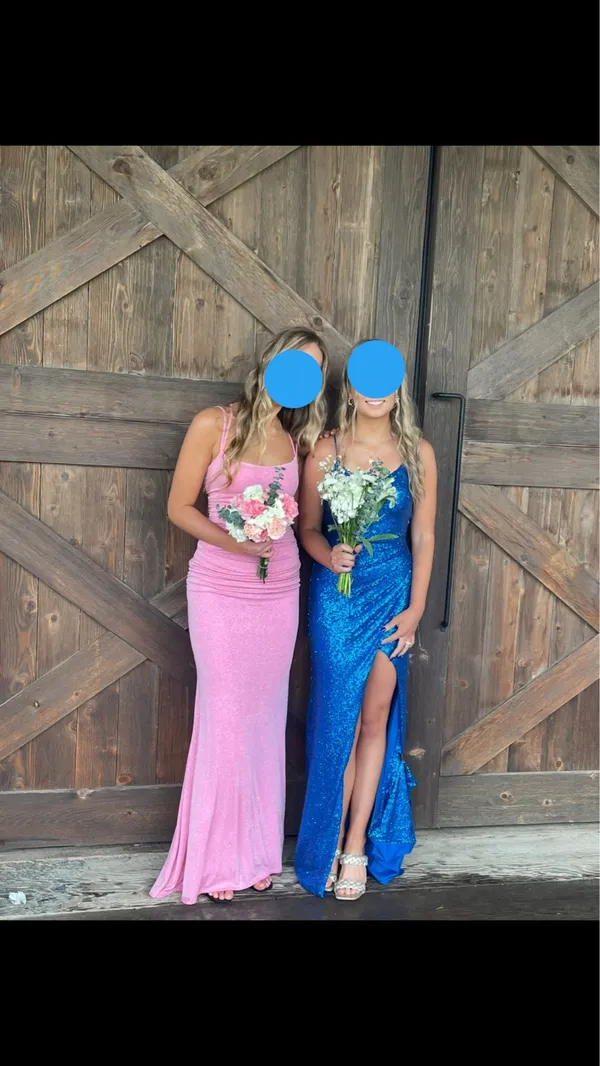 Dillard's Blue prom dress - Image 2