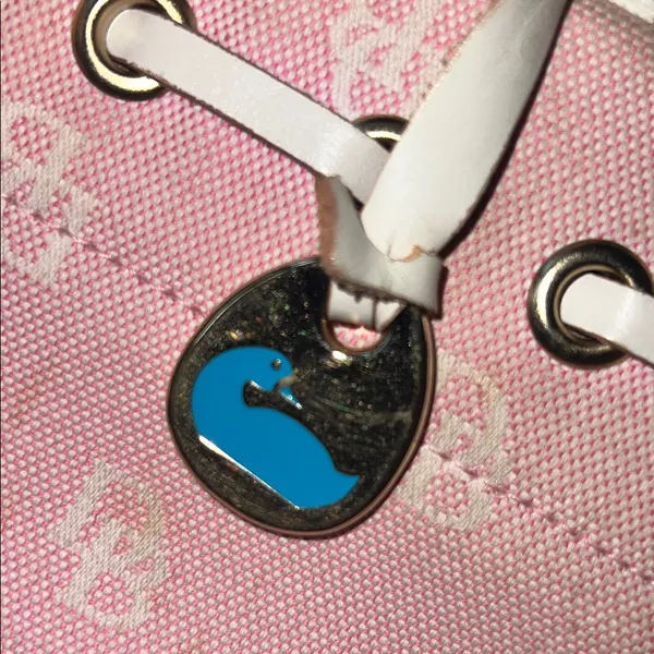 Dooney & Bourke Pink Canvas Tote - Image 8