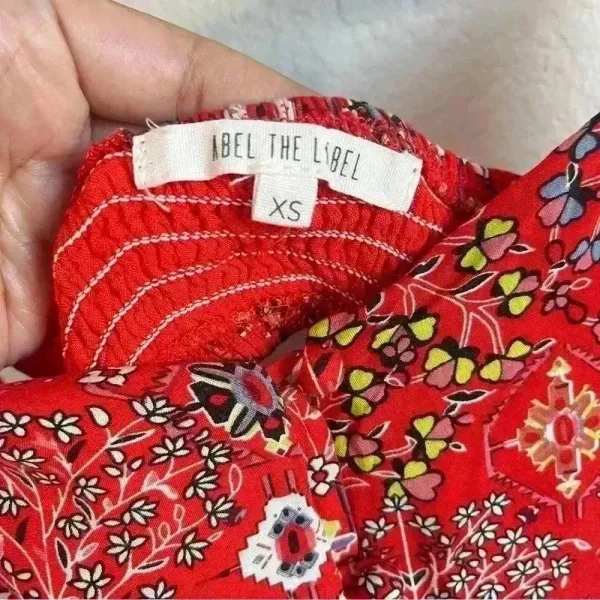 Anthropologie Abel the Label‎ Women’s Lola Red Hi-Low Maxi Dress Size XS - Image 13