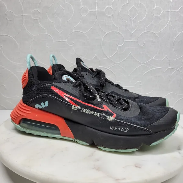 Nike Air Max 2090 Running Shoes Womens 6.5 Black Glacier Ice Bright Crimson - Image 3