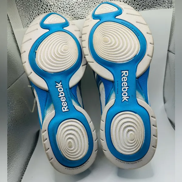 Reebok Women's Cream, Blue & Yellow Low-Top Sneakers - Image 7