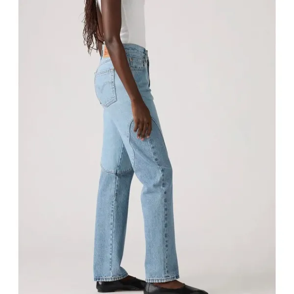 New Levi's 28x30 Women's 501 Original Fit MED INDIGO - WORN IN - Image 3