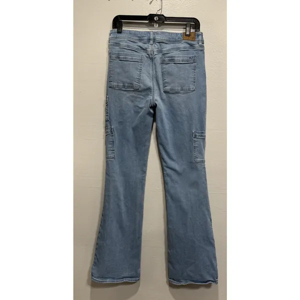 American Eagle Jeans Mid Rise Kick Boot Stretch Cargo Pockets Womens 8 L 30x33.5 - Image 5