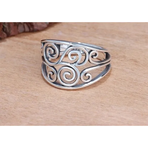 NEW Solid Heavy Boho Filigree 925 Sterling Silver Ring, Size 7‎ - Image 5