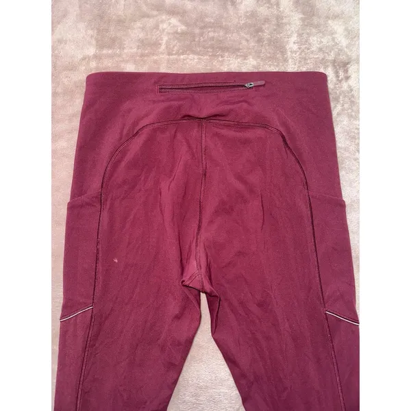Lululemon Women's Speed Up Tight Red Maroon Full-On Luxtreme Size‎ 8 Tall - Image 2