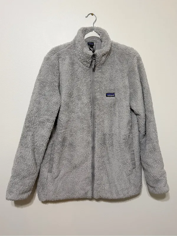 Patagonia Women's Los Gatos Fleece Jacket in Salt Grey Size XL Full Zip - Image 2