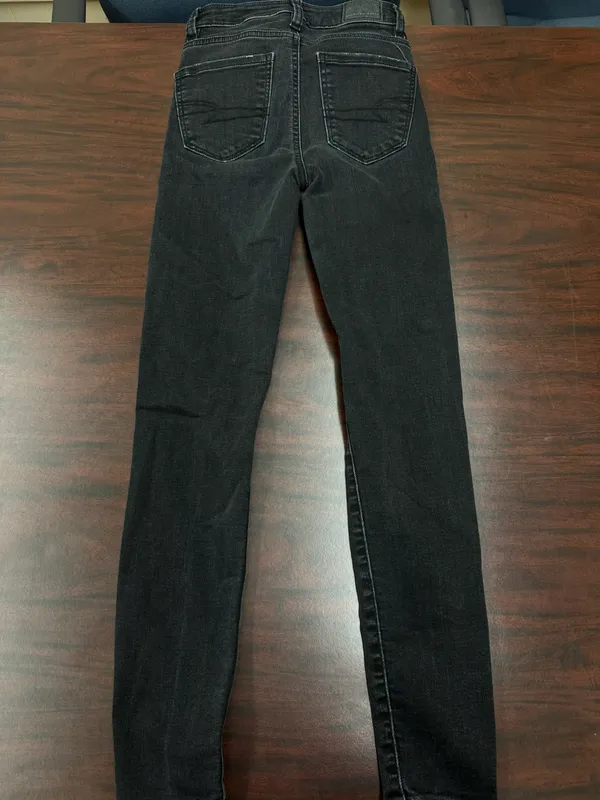 Black Super Hi-Rise Jeggings Next Level Stretch Size 000 Short - Image 3