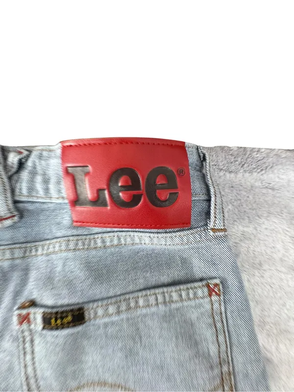 Lee Two-Tone High-Rise Flare Jeans in Dark and Light Blue Kacey Musgraves NWT - Image 9