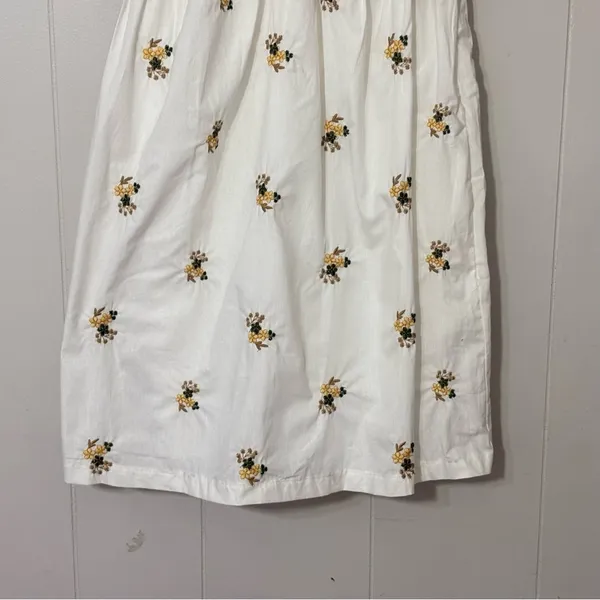 Endless Rose Embroidered Floral Puff Sleeve Mini Dress White XS NWT - Image 3