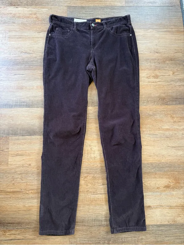 Pilcro and the Letterpress Anthropologie Vintage-Inspired Women's Brown Corduroy Pants W32 - Image 2