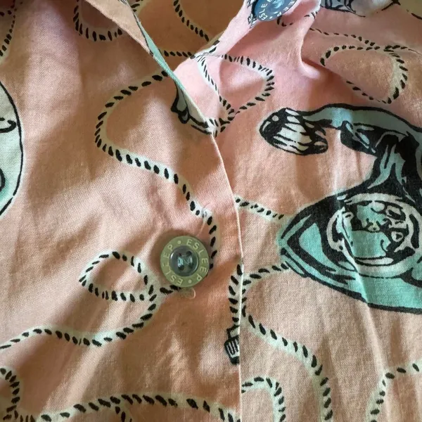 Vintage Esleep Boxers Light Pink Pajama Set Size Large - Image 5