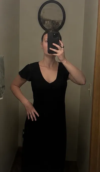 Black formal dress Size 6 - Image 3
