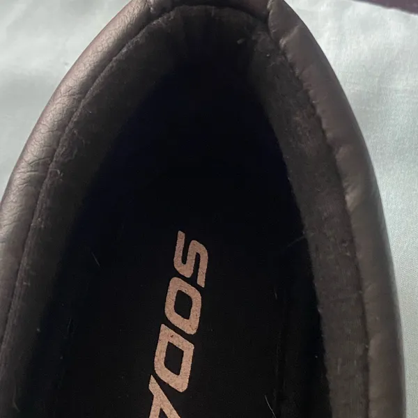 Soda Womens Slip On Shoes Size 7 Black Faux Leather Top - Image 2