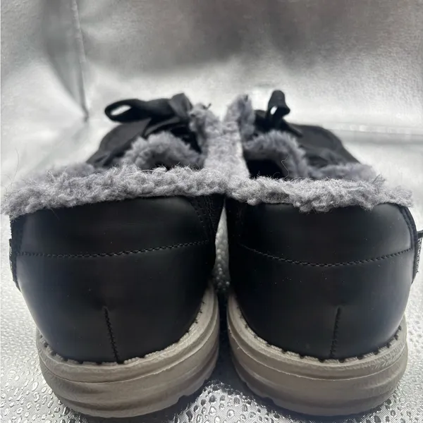 Hey Dude Wendy Womens Slip On Shoes Corduroy Black Size 8 Sherpa Lined Casual - Image 3