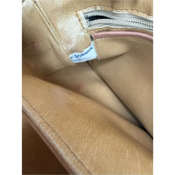 Vintage Gucci Purse GG camel box calf leather shoulder bag gold-tone hardware - Image 12