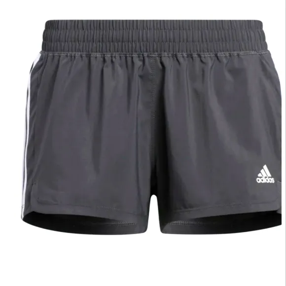 NWT Adidas PACER 3-STRIPES WOVEN SHORTS Gray color Size M - Image 2
