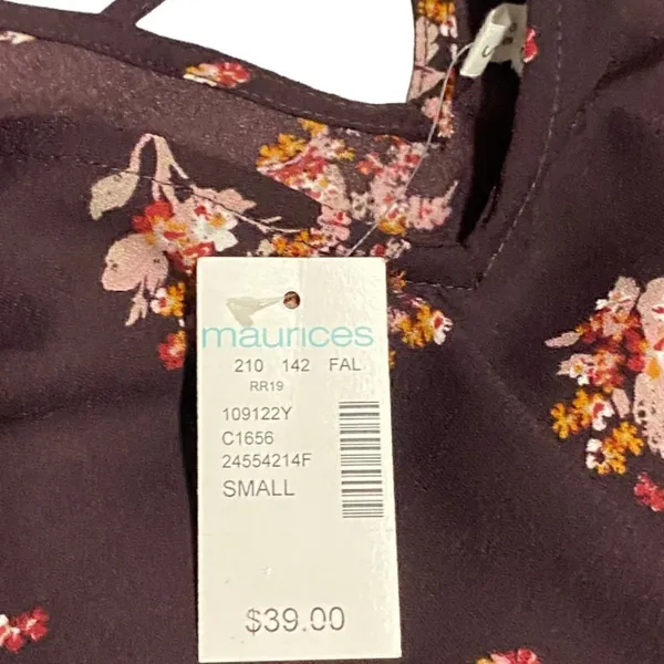 Maurice’s Burgundy Floral Shift Dress - Image 6