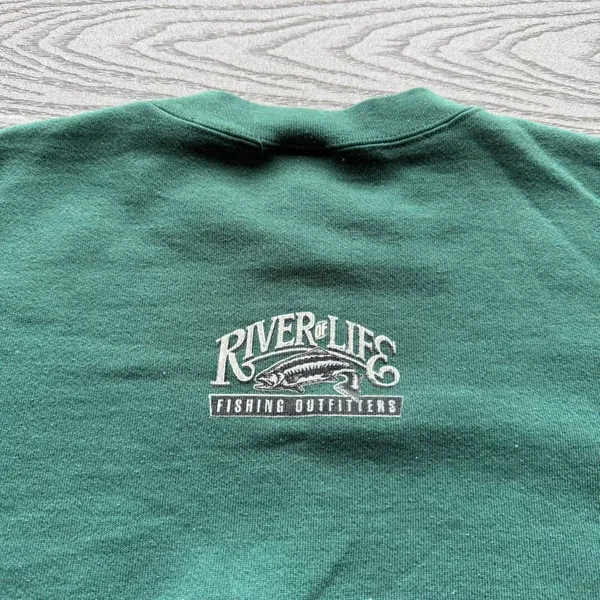 River of life green hoodie - Image 3