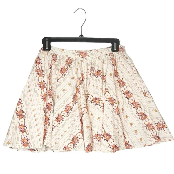 Free People Gaia Floral Skater Mini Skirt Women's Size Small - Image 2