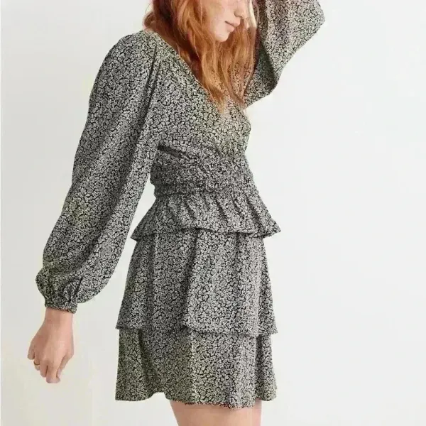 Madewell 100% Viscose Pull-On Tier‎ Mini Skirt in Tudor Floral Size 4 - Image 9