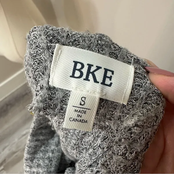 BKE grey Oversized‎ Turtleneck Sweater Size S - Image 7
