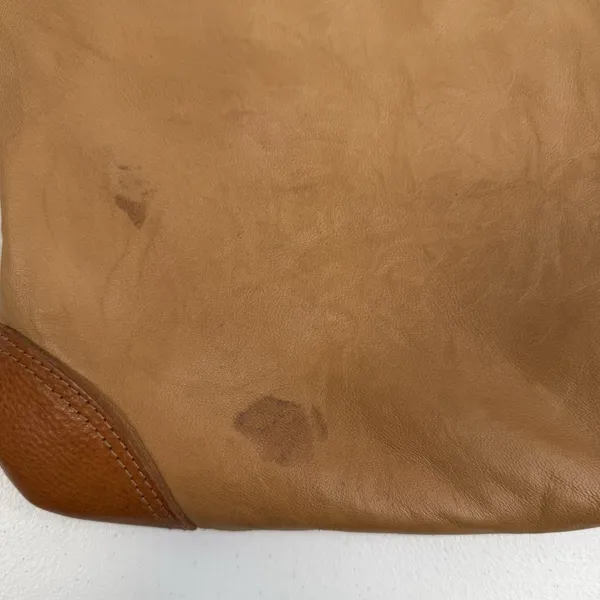 GIORGIA MILANI Crossbody‎ Bag Purse Shoulder Tan Italian Leather Western Conchos - Image 6