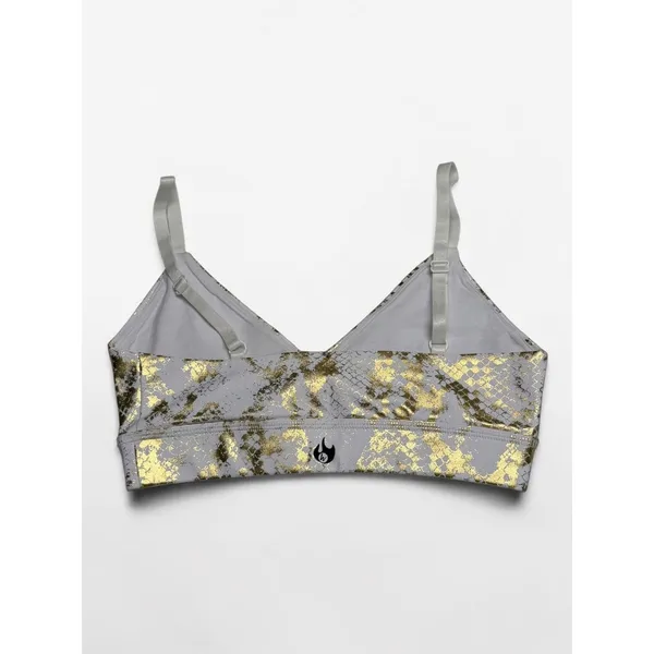 Werk Dancewear Golden Snake Foil Print Bra Top Size YXL/ women‎ XS - Image 2