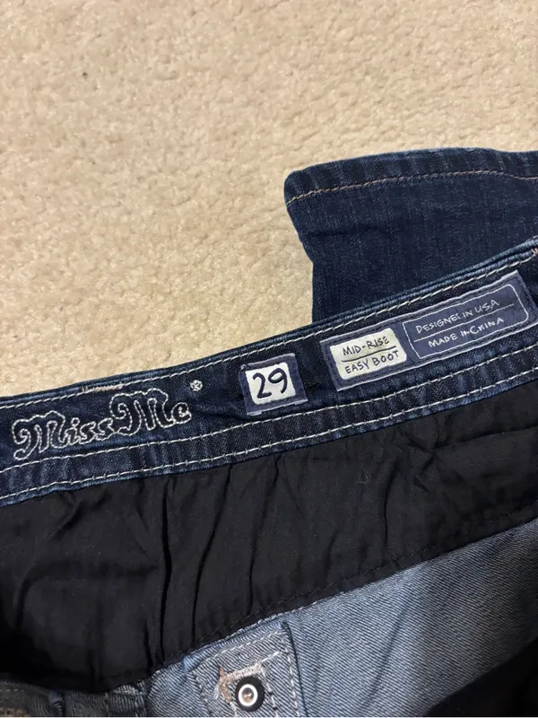Miss Me Dark Blue Boot Cut Jeans - Image 4