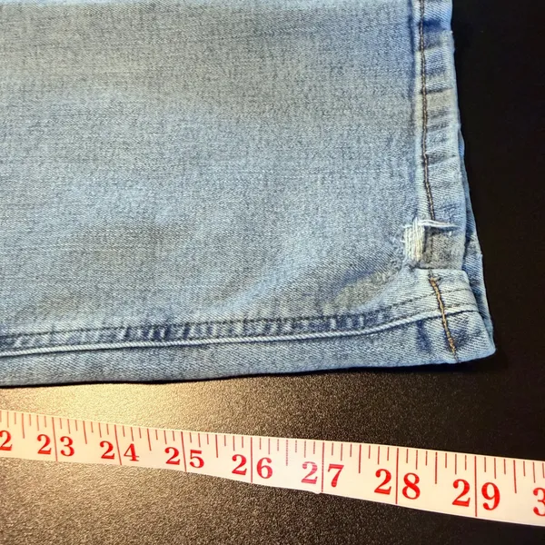 Maurices M Jeans Womens 16 Regular High Rise Slim Straight Ankle Light Wash Blue - Image 7