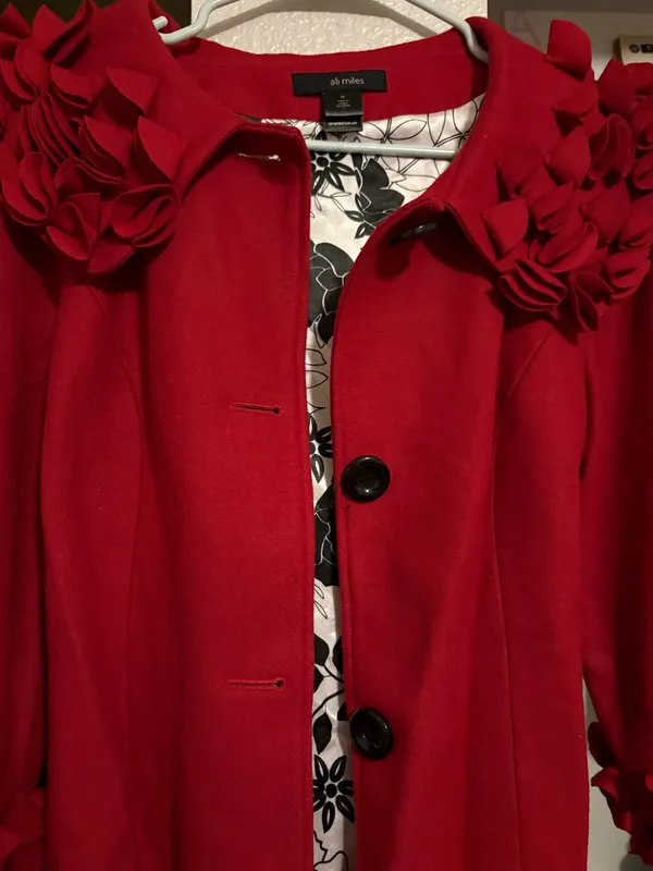vintage coat Red Size M - Image 2
