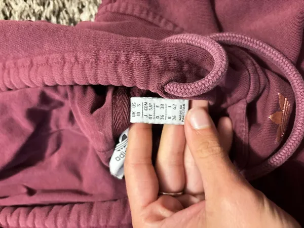 Maroon Adidas Hoodie Women’s - Image 3