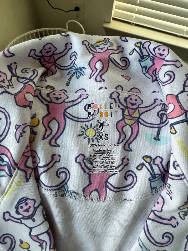 Roller Rabbit Palm Beach Monkey Polo Pajamas - Image 2