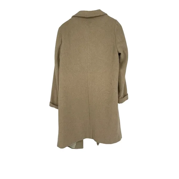 Wallis Petite Wool Blend Waterfall Coat Womens 6P Beige‎ Open Front Jacket - Image 2