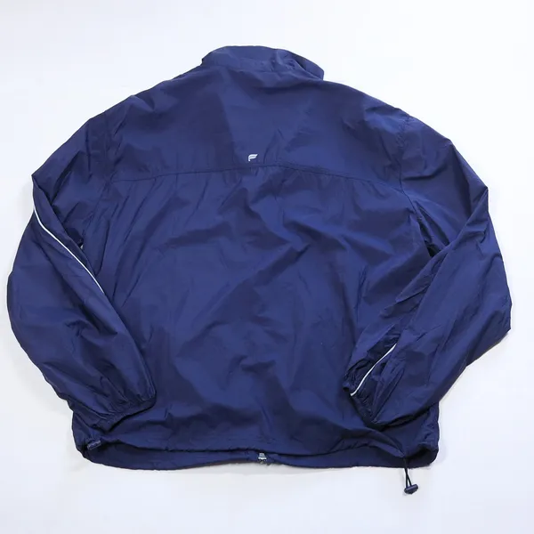 Fabletics Oversized Windbreaker Womens Medium Deep Navy Full Zip Nylon Coat NWT - Image 4