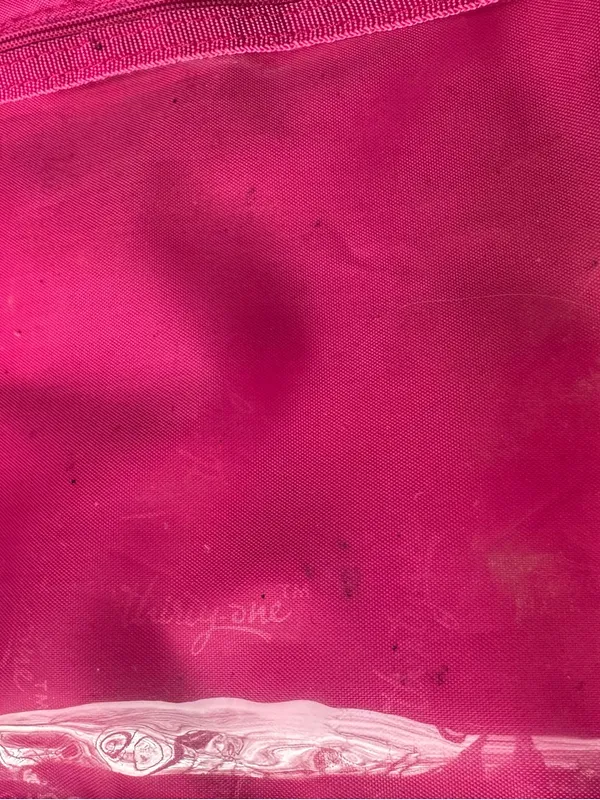 thirty-one Floral Print Tote with Hot Pink Handles and Teal Accents - Image 7