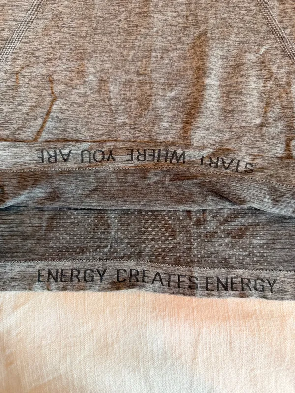 Lululemon Swiftly Tech Long Sleeve Crew Heather Gray Women’s Size 8 - Image 2