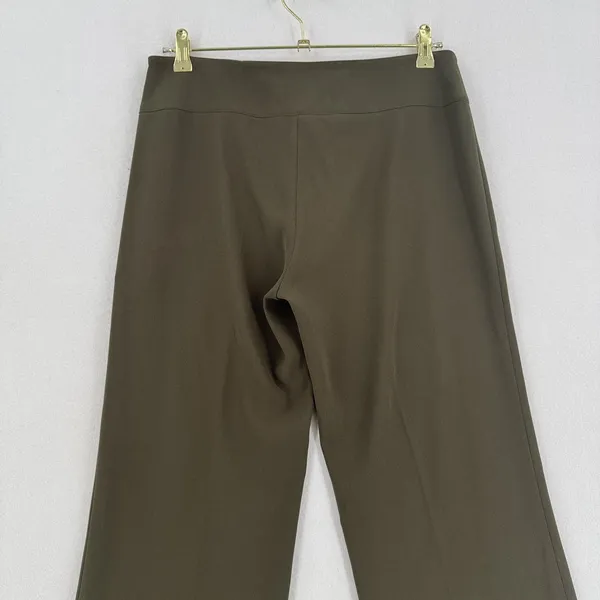 Bleu Blanc Rouge Pants Women 40 Green Wide Leg Dress Trousers Made in France - Image 4