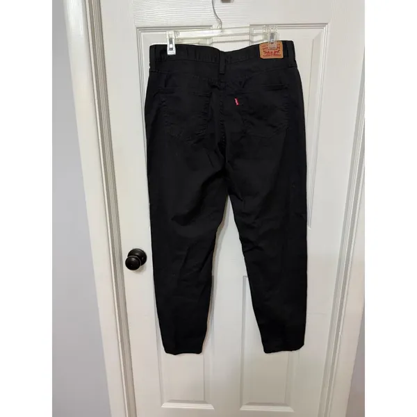 Levis 80s Mom Jeans Black High Waisted Tapered Leg Denim‎ Pants Size 32 - Image 6