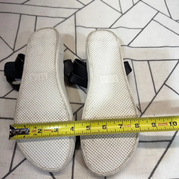 MIA Platform Sandals Size 10 Black Ankle Strap Flatform Sporty Summer Shoes‎ - Image 8