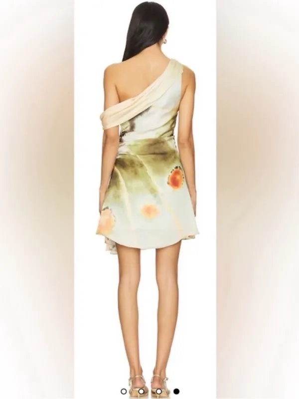 AMUR Elowen Mini Dress in Butterfly Wing - Image 4