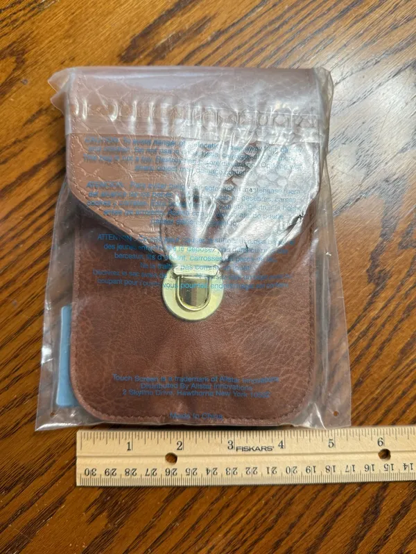 Lori Greiner Brown Faux Snakeskin Crossbody Touchscreen Phone Bag New - Image 6
