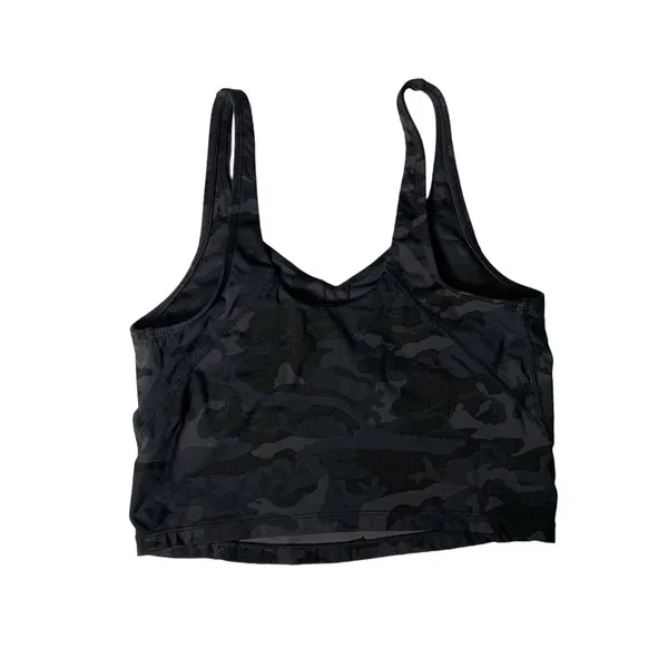 Sports Bra Small Gray Black Camo Activewear Gym Yoga Athleisure - Image 2