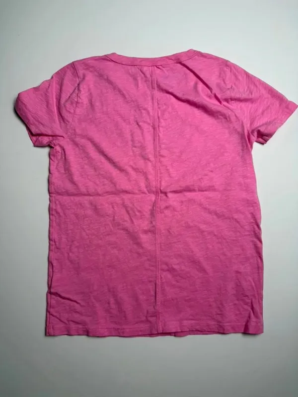 J. Crew Pink Girlfriend Tee Short Sleeve Cotton T-Shirt Women's Size XS - Image 5