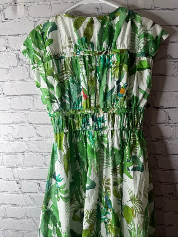 Antonio Melani Victoria tropical print v neck maxi dress size 0 - Image 7
