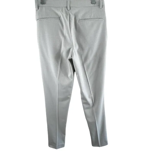 ASOS Gray Checkered Patterned Straight Cuffed Leg Trousers‎ Size 28 - Image 2