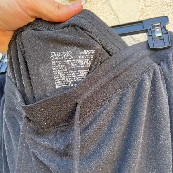 XXL Gilligan O’Malley black cotton Pj mini shorts - Image 3
