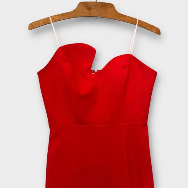 Amanda Uprichard Puzzle Strapless Midi Dress Size Small - Image 8