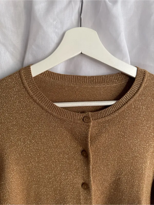 Lauren Ralph Lauren Shimmer Cardigan Sweater - Image 4