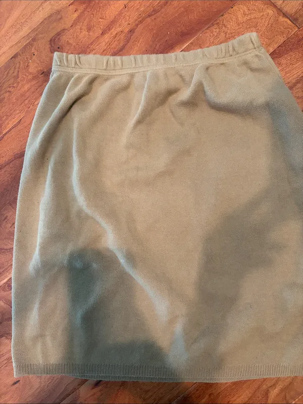 525 America 100% Cotton Tan Midi Skirt Size Small - Image 4