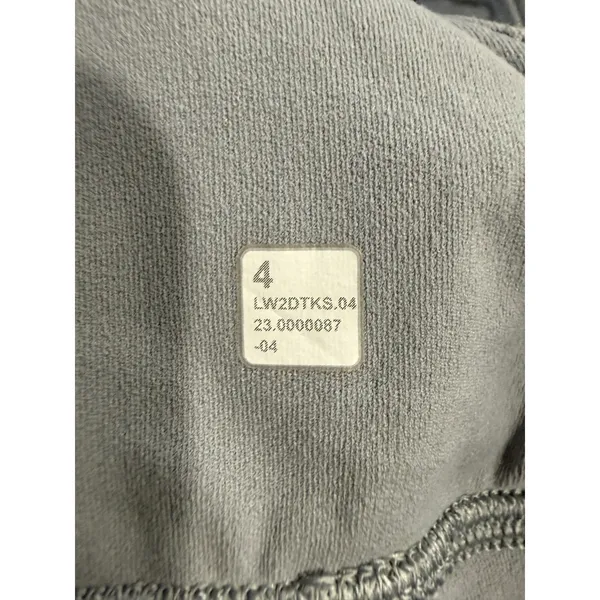 Lululemon Nulu Asymmetrical‎ Yoga Bra Light Blue Grey Size 4 LW2DTKS - Image 5